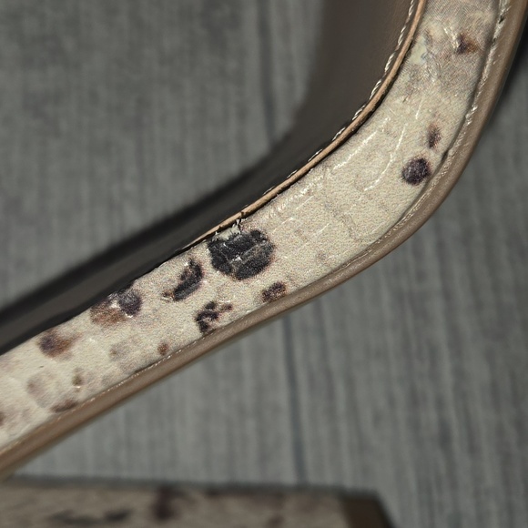 Steve Madden Women's Snake Print Block Heels Brown/Cream/Black Size 8.5 - Picture 11 of 13